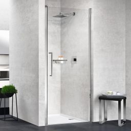 Novellini Young 1B drzwi prysznicowe 57 cm chrom/szkło przezroczyste Y21B57-1K