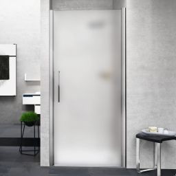 Novellini Young 1B drzwi prysznicowe 72 cm srebrny/szkło satynowe Y21B72-4B