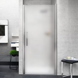 Novellini Young 1B drzwi prysznicowe 77 cm srebrny/szkło satynowe Y21B77-4B