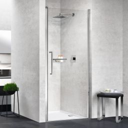 Novellini Young 1B drzwi prysznicowe 79 cm chrom/szkło przezroczyste Y21B79-1K