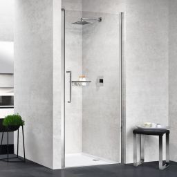 Novellini Young 1B drzwi prysznicowe 87 cm chrom/szkło przezroczyste Y21B87-1K