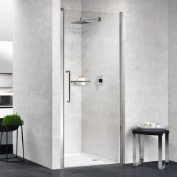 Novellini Young 1B drzwi prysznicowe 92 cm chrom/szkło przezroczyste Y21B92-1K