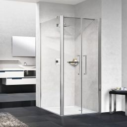 Novellini Young 2.0 F2B ścianka prysznicowa 59 cm boczna chrom/szkło przezroczyste Y2F2B59-1K
