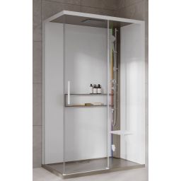 Novellini Glax 2 2.0 2P kabina z hydromasażem 120x90 cm parowa z brodzikiem prawa corda G222P299DT5-1TU