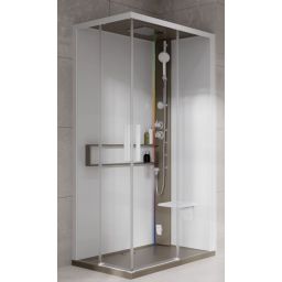 Novellini Glax 2 2.0 A kabina z hydromasażem 100x100 cm parowa z brodzikiem corda G22A100T5-1TU