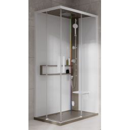 Novellini Glax 2 2.0 A kabina z hydromasażem 100x70 cm prawa parowa z brodzikiem corda G22A107DM5-1TU