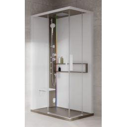 Novellini Glax 2 2.0 A kabina z hydromasażem 100x70 cm lewa parowa z brodzikiem corda G22A107ST5-1TU