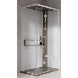 Novellini Glax 2 2.0 A kabina z hydromasażem 100x100 cm parowa z brodzikiem corda G22A109M5-1TU