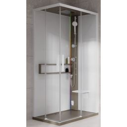 Novellini Glax 2 2.0 A kabina z hydromasażem 100x70 cm prawa parowa z brodzikiem corda G22A197DM5-1TU