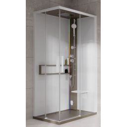 Novellini Glax 2 2.0 A kabina z hydromasażem 100x70 cm prawa parowa z brodzikiem corda G22A197DT5-1TU