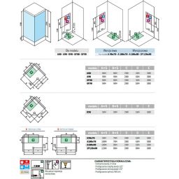 Novellini Glax 2 2.0 R kabina z hydromasażem 90x90 cm półokrągła parowa z brodzikiem czarna G22R90M5-1HU