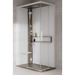 Novellini Glax 2 2.0 A kabina z hydromasażem 90x70 cm lewa parowa z brodzikiem corda G22A9070ST5-1TU