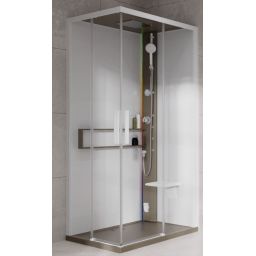 Novellini Glax 2 2.0 A kabina z hydromasażem 90x70 cm prawa parowa z brodzikiem corda G22A9079DM5-1TU