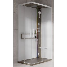 Novellini Glax 2 2.0 A kabina z hydromasażem 90x70 cm prawa parowa z brodzikiem corda G22A9079DT5-1TU