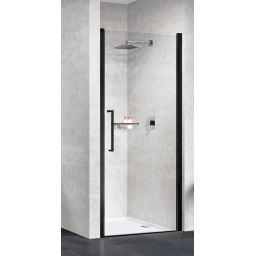 Novellini Young 1B drzwi prysznicowe 57 cm czarny/szkło przezroczyste Y21B57-1H