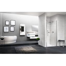 Novellini Young 1B drzwi prysznicowe 57 cm chrom/szkło przezroczyste Y21B57-1K