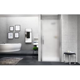 Novellini Young 1B drzwi prysznicowe 77 cm srebrny/szkło satynowe Y21B77-4B