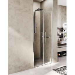 Novellini Young 2.0 2B drzwi prysznicowe 87 cm chrom/szkło przezroczyste Y22B87-1K