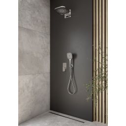 Oltens Hadsel zestaw bateria wannowo-prysznicowa podtynkowa z deszczownicą Vann (S) i słuchawką 3-funkcyjną Havis EasyClick (S) chrom 36028100