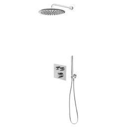 Zestaw Oltens Onega (S) bateria podtynkowa z deszczownicą 30 cm Sondera i kompletem prysznicowym Ume chrom 36619100