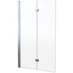 Oltens Sela parawan nawannowy 115 cm 2-częściowy chrom połysk/szkło przezroczyste 23202100