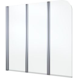 Oltens Blanda parawan nawannowy 120 cm 3-częściowy chrom połysk/szkło przezroczyste 23301100