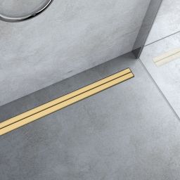 Oltens Langan Slim maskownica odpływu liniowego 70 cm złoty 30018800