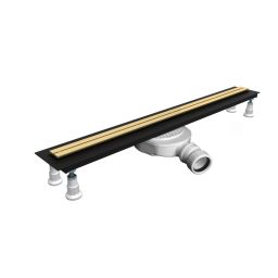 Oltens Langan Slim odpływ prysznicowy liniowy 80 cm złoto połysk/złoto szczotkowane 30011800