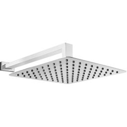 Oltens Vindel (S) Lagan (S) deszczownica 25 cm kwadratowa z ramieniem ściennym chrom 36014100