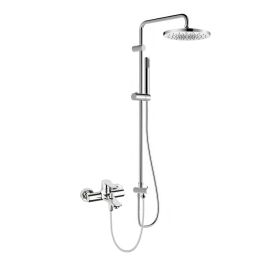 Oltens Jog zestaw prysznicowy z baterią wannowo-prysznicową ścienną chrom 36080100