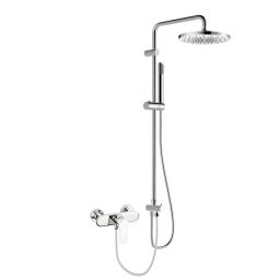 Oltens Vernal zestaw prysznicowy z baterią prysznicową ścienną chrom 36053100