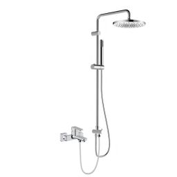 Oltens Hadsel zestaw prysznicowy z baterią wannowo-prysznicową ścienną chrom 36054100