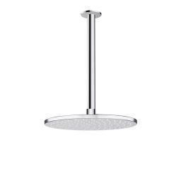 Oltens Atran deszczownica 22x22 cm okrągła z ramieniem sufitowym Aera chrom 36084100