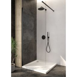 Zestaw Oltens Onega bateria podtynkowa z deszczownicą 22 cm Atran i kompletem prysznicowym Ume czarny mat 36622300