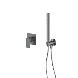 Zestaw Oltens Hadsel bateria prysznicowa podtynkowa z zestawem prysznicowym Ume Hvita grafit 36627400