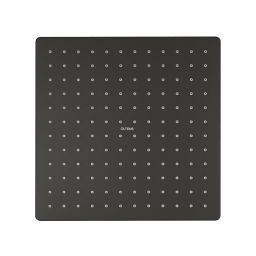 Oltens Atran (S) deszczownica 22 cm kwadratowa czarny mat 37005300