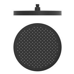 Oltens Regna deszczownica 32x32 cm okrągła czarny mat 37009300