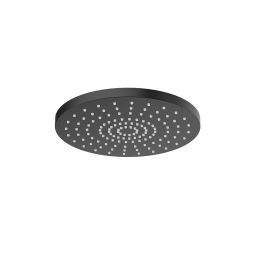 Oltens Pluva deszczownica 25x25 cm okrągła czarny mat 37010300