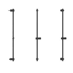 Oltens Alling drążek prysznicowy 90 cm czarny mat 37301300