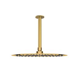 Oltens Aera ramię prysznicowe sufitowe 15 cm złoto szczotkowane 39405810