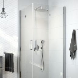 Oltens Byske kabina prysznicowa 90x90 cm kwadratowa chrom połysk/szkło przezroczyste 20002100