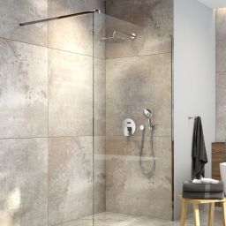 Oltens Vida ścianka prysznicowa 100 cm chrom połysk/szkło przezroczyste 22003100