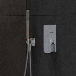 Oltens Hvita (S) przyłącze kątowe z uchwytem kwadratowe chrom 39303100