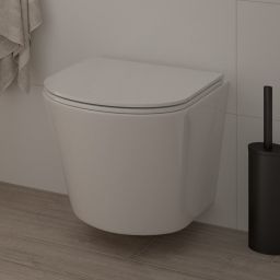 Zestaw Oltens Jog miska WC wisząca PureRim z powłoką SmartClean z deską wolnoopadającą 42504000