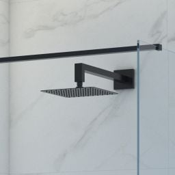 Oltens Lagan (S) ramię deszczownicy 40 cm prostokątne czarny mat 39401300