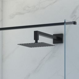 Oltens Vindel (S) deszczownica 30 cm kwadratowa czarny mat 37001300