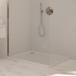Oltens Superior brodzik prostokątny 140x90 cm biały 15007000