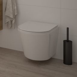 Oltens Jog Stille miska WC wisząca PureRim z deską wolnoopadającą spłukiwanie wirowe biały połysk 42031000