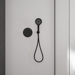 Oltens Havis EasyClick słuchawka prysznicowa czarny mat 37107300