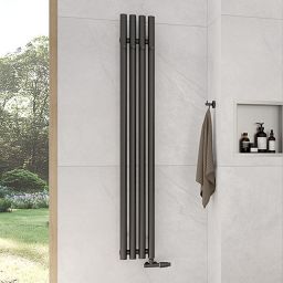 Oltens Stang grzejnik łazienkowy dekoracyjny 150x20,5 cm grafit 55020400